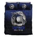 Ligerking Bedding Set - Kattegat Longboat Raven Norse Mythology Flokis Shipyard Bedding Set A7