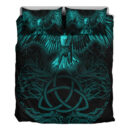 Ligerking Bedding Set - Raven Tree Cletic Turquoise Bedding Set A95