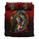 Ligerking Bedding Set - Samurai Viking Warrior Ronin Berserk Armor Axe Bedding Set A7