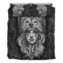 Ligerking Bedding Set - Valkyries And Bear Raven Turquoise Tree Cletic Bedding Set A95