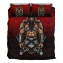Ligerking Bedding Set - Berserker Viking Warrior Valhalla Bedding Set A7