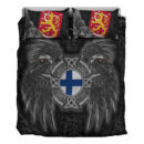 Ligerking Bedding Set - Finland Viking Raven Bedding Set A95