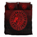 Ligerking Bedding Set - Viking Wolf - Red Version Bedding Set A7
