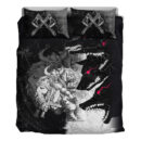 Ligerking Bedding Set - Berserker and Wolf Red Eyes Home Set Bedding Set A35