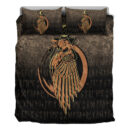 Ligerking Bedding Set - Raven Viking Warrior Valhalla Norse Bedding Set A7
