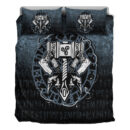 Ligerking Bedding Set - Celtic Huginn And Muninn Raven Viking Bedding Set A7