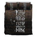 Ligerking Bedding Set -I Don't Stop When I'm Tired I Stop When I'm Done Bedding Set A7