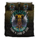 Ligerking Bedding Set - Its Better To Be A Wolf Of Odin Than A Lamb Of God Bedding Set A7