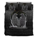 Ligerking Bedding Set -Huginn And Muninn Norse Mythology Ravens Midgard Birds Crow Bedding Set A7