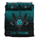 Ligerking Bedding Set - Ragnar Lothbrok - Ragnar Lodbrok - Viking Warrior - Cyan Version Bedding Set A7