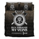 Ligerking Bedding Set - Viking Blood Run Through My Veins Bedding Set A7