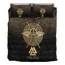 Ligerking Bedding Set - Vikings Golden Raven Bedding Set A7