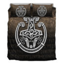 Ligerking Bedding Set -Thors-Hammer-Mjolnir-Viking-Torc-Norse-Pagan Bedding Set A7