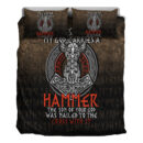 Ligerking Bedding Set -The Son Of My God Odin Viking Bedding Set A7