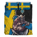 Ligerking Bedding Set - Sweden Warrior Brush Style Bedding Set A35