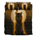Ligerking Bedding Set - Fenrir Viking Wolf - Gold Version Bedding Set A7