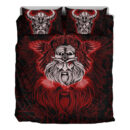 Ligerking Bedding Set -Viking Odin Red Bedding Set A95