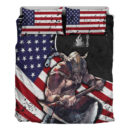 Ligerking Bedding Set - USA Warrior Brush Style Bedding Set A35