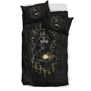 Ligerking Bedding Set - Odin Geri and Freki Rune Style Bedding Set A35
