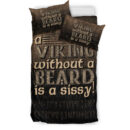 Ligerking Bedding Set - A Viking Without a Beard Is A Sissy! Bedding Set A7