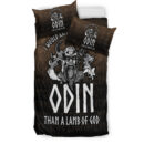 Ligerking Bedding Set -I Would Rather Be A Wolf Of Odin Than A Lamb Of God Bedding Set A7