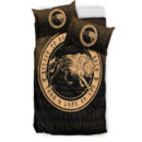 Ligerking Bedding Set - Wolf Of Odin - Gold Version Bedding Set A7
