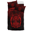 Ligerking Bedding Set - Vikings Ravens Mjolnir - Red Version Bedding Set A7