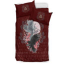 Ligerking Bedding Set - Raven Black and White Red Yggdrasil HS Bedding Set A35