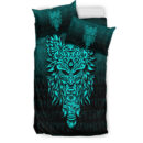 Ligerking Bedding Set - Odin The Allfather Asgard God And Chief Of Aesir - Cyan Version Bedding Set A7