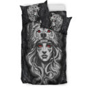 Ligerking Bedding Set - Valkyries And Bear Raven Turquoise Tree Cletic Bedding Set A95