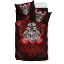 Ligerking Bedding Set -Viking Odin Red Bedding Set A95