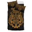 Ligerking Bedding Set - Vikings Odin Valhalla - Gold Version Bedding Set A7