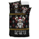 Ligerking Bedding Set - Viking Santa In Valhalla Style Christmas Bedding Set A35