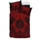 Ligerking Bedding Set - Two Raven Cletic Red Bedding Set A95