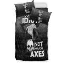 Ligerking Bedding Set -Too-Many-Idiots-Not-Enough-Axes-Viking Bedding Set A7