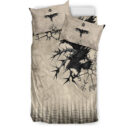 Ligerking Bedding Set - Raven and Vegvisir Vintage Style Bedding Set A94