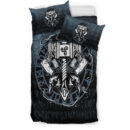 Ligerking Bedding Set - Celtic Huginn And Muninn Raven Viking Bedding Set A7