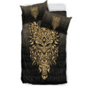 Ligerking Bedding Set - Odin The Allfather Asgard God And Chief Of Aesir - Gold Version Bedding Set A7