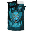 Ligerking Bedding Set - Victory Or Valhalla Cyan Style Bedding Set A7
