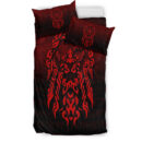 Ligerking Bedding Set - Viking God Odin Allfather In Asgard Raven God - Red Version Bedding Set A7