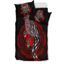Ligerking Bedding Set -Wolf Viking Red Bedding Set A95