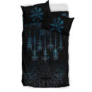 Ligerking Bedding Set - Raven and Valknut Cyan Style Bedding Set A94