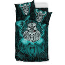 Ligerking Bedding Set -Viking Odin Turquoise Bedding Set A95