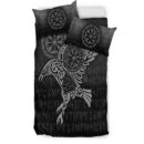 Ligerking Bedding Set - Raven Vegvisir Tattoo - Special Version Bedding Set A7