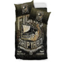 Ligerking Bedding Set -The Viking Flokis Ship Yard Bedding Set A7