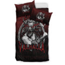 Ligerking Bedding Set - Axe Warrior Raven Odin Thor Victory Or Valhalla Bedding Set A7