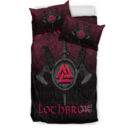 Ligerking Bedding Set - Ragnar Lothbrok - Ragnar Lodbrok - Viking Warrior - Red Version Bedding Set A7