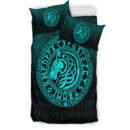 Ligerking Bedding Set - Viking Wolf - Cyan Version Bedding Set A7