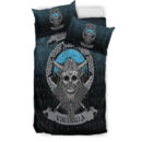 Ligerking Bedding Set - Glory or Valhalla Viking Skull Bedding Set A7
