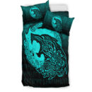 Ligerking Bedding Set - Fenrir Viking 3D Tattoo - Cyan Version Bedding Set A7